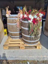 4 Decorative Barrels, Pub Garden, Display. Home Bar. Shelves. Could sell as 2x2s