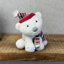 Jelly Kitten (Jellycat) Vintage Woolly Polar Bear - Small Beanie Bear NWOT 6"