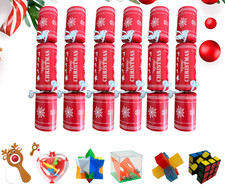 Christmas Crackers with Puzzles Deluxe Large Novelty Limited Edition x 6