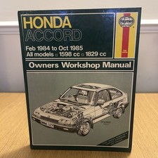 Haynes Honda Accord 84 - 85