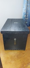 Antique Wood Storage Box Sewing Machine Carry Case Tool Box Shoe Cleaning Box XL
