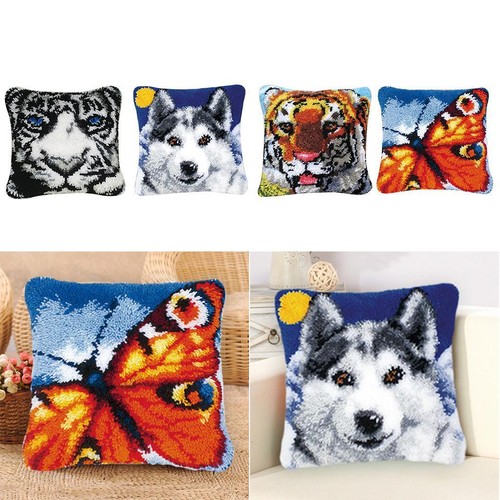 Pillow case latch hook - case, rug