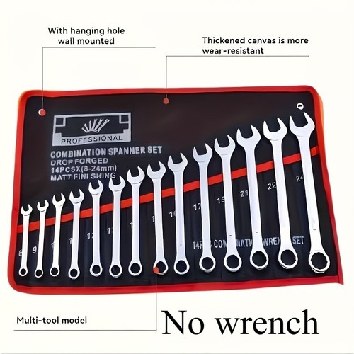 Pocket tool roll organizer - 14,
