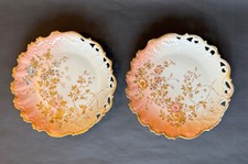 PAIR OF BEAUTIFUL M.REDON, LIMOGES, FRENCH ANTIQUE WALL PLATES