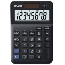 CASIO MS-8F Desk Calculator 8-Digit, Tax, Currency Successor Product