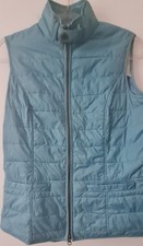 NWOT Womens Barbour Lightweight Blue Quilted Full Doube Zip Gilet Size 12
