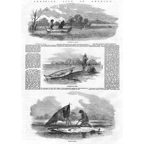 Frontier life america canoe - frontier,