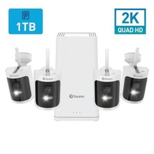 Swann NVK-650KH4 Wireless CCTV Kit 1TB NVR 4x Quad HD WiFi Rechargeable Cameras!