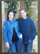 Knitting Pattern - King Cole Lady's/Men's Jacket & Sweater, Aero, 2959 (201669)