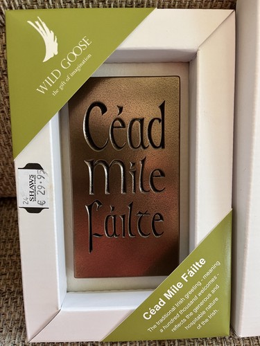 Irish bronze cead - mile, failte