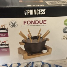 Princess Pure Black Fondue Set