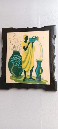 Jamaican woman foil - woman, art