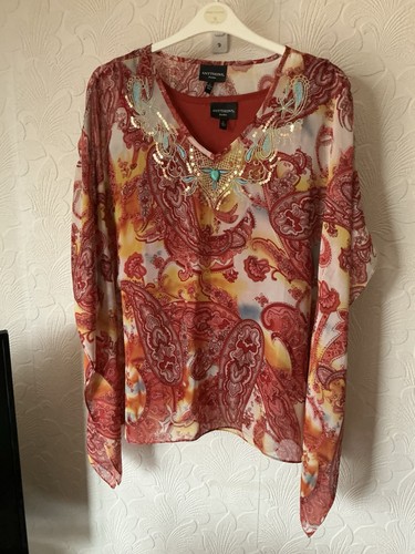 Chiffon fabric tunic - tunic, with