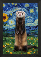 Ferret in Starry Night