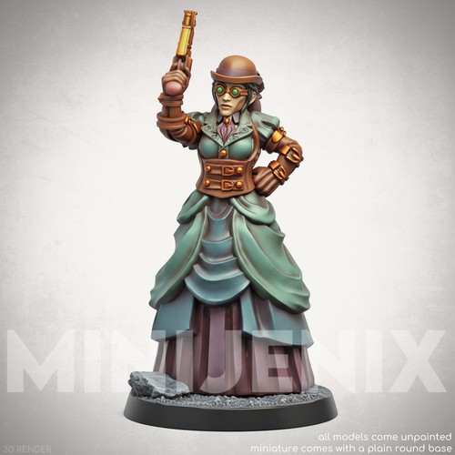 Steampunk girl cthulhu - girl,