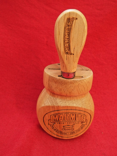 Marmite advertising wooden - advertising,