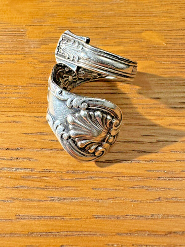 Vintage ornate spoon ring - spoon,