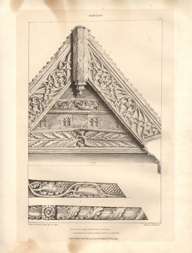 1831 pugin ornamental gables - 1831,
