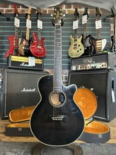 Takamine EF-591-ME Trans Black 1986 Electro Acoustic Guitar
