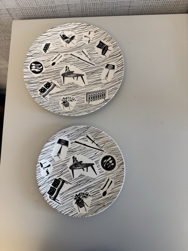 Vintage homemaker plates - homemaker,
