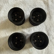 Tamiya 56542 Rear Wheels (22mm Width) Matt black, (King/Grand Hauler/Scania/MAN)