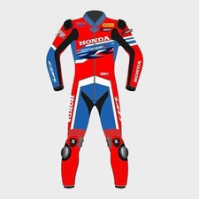 Honda CBR Fireblade Motorbike Racing Leather Suit One Piece