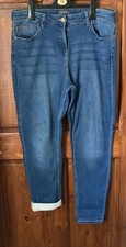 Ladies Falmers Blue Stretchy Jeggings Jeans Size 14