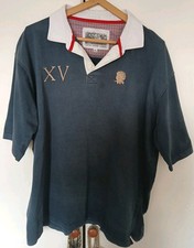 Rugby Shirt Polo England Jersey. Cotton Traders Classics. Size 2XL Blue