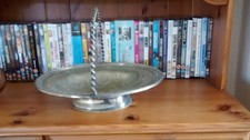 Vintage Silver Plated EPNS FRUIT basket with folding handle, Made in England