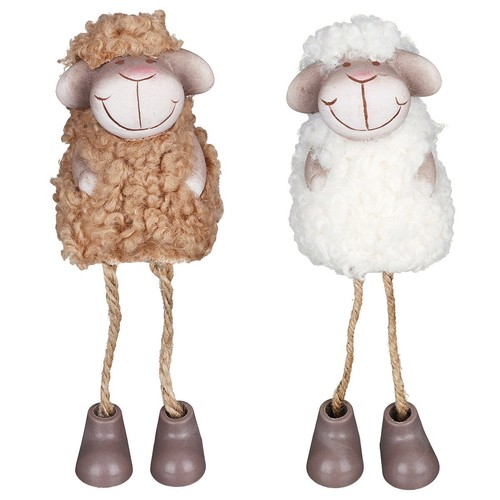 Woolly sheep shelf ornament - sheep,