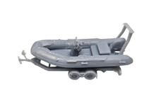 OO Gauge Rib Boat and Trailer