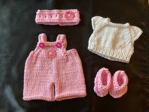 Hand knitted dolls clothes - hand,