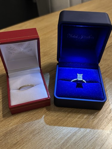 Engagement and wedding ring - wedding,
