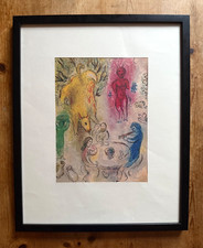 Marc Chagall " Daphnis & Chloe " Pan's Banquet Offset Lithograph 1977 Braziller
