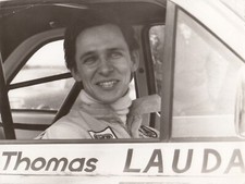 THOMAS LAUDA FORD ESCORT MK2 RS ETCC 1972 ORIGINAL PERIOD PRESS PHOTOGRAPH