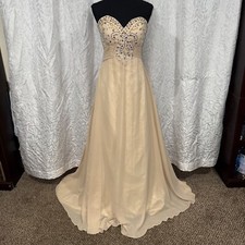 peach nude strapless bedded