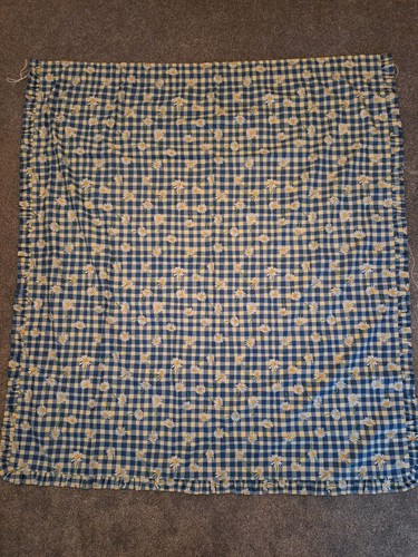Handmade blue and - and, white