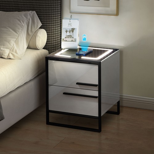 Bedside table led wireless - bedside,