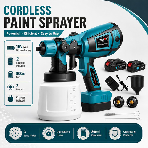 Cordless paint sprayer 1000ml - sprayer,