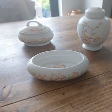  Marks and Spencer Oriental design ceramic items, soap dish ginger jar talc dish