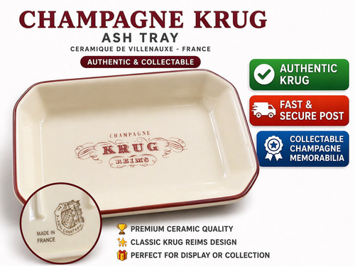 Champagne krug ashtray reims - champagne,