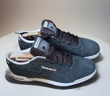 Reebok Men's Retro Blue Nubuck Leather Sneaker Shoes UK 9 EU 43