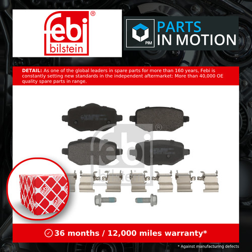 Brake pads set fits vauxhall - pads,