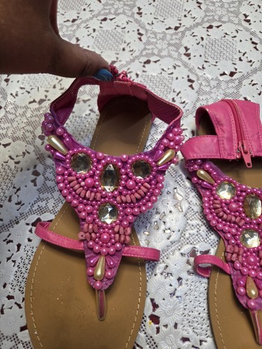 Pink beaded rhinestone - pink,