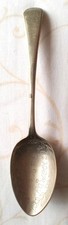 WW1 BRITISH  SOUVENIR 'POW' ENGRAVED DESSERT SPOON.