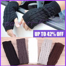 Women Wrist Arm Knitted Mitten