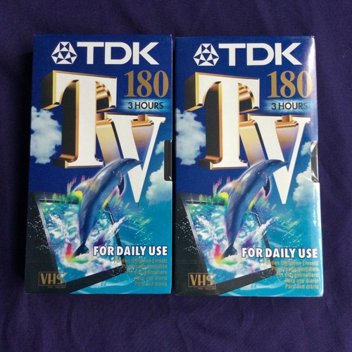 Tdk 180 vhs video tapes - tdk, tv