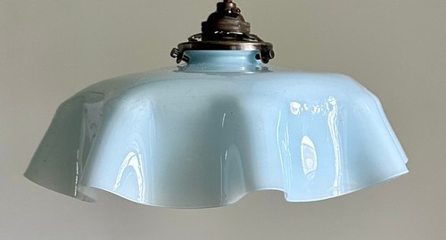 Vintage french blue opaline - vintage,