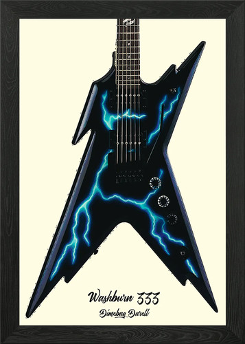 Dimebag darrell framed - darrell, wall