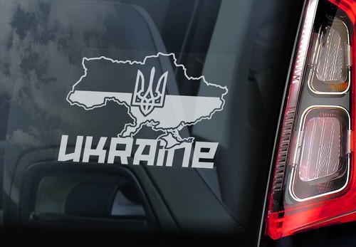 Ukraine car window sticker - window,